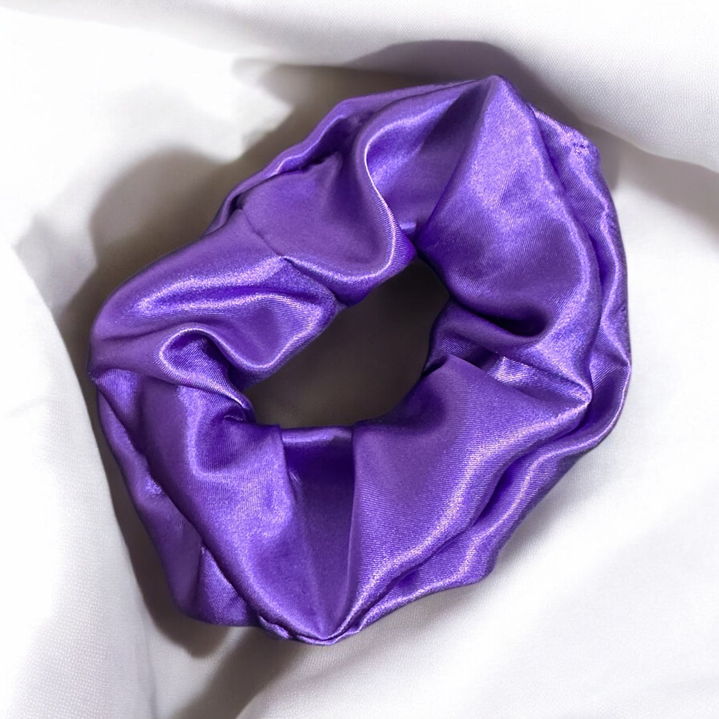 Purple Silk Scrunchie