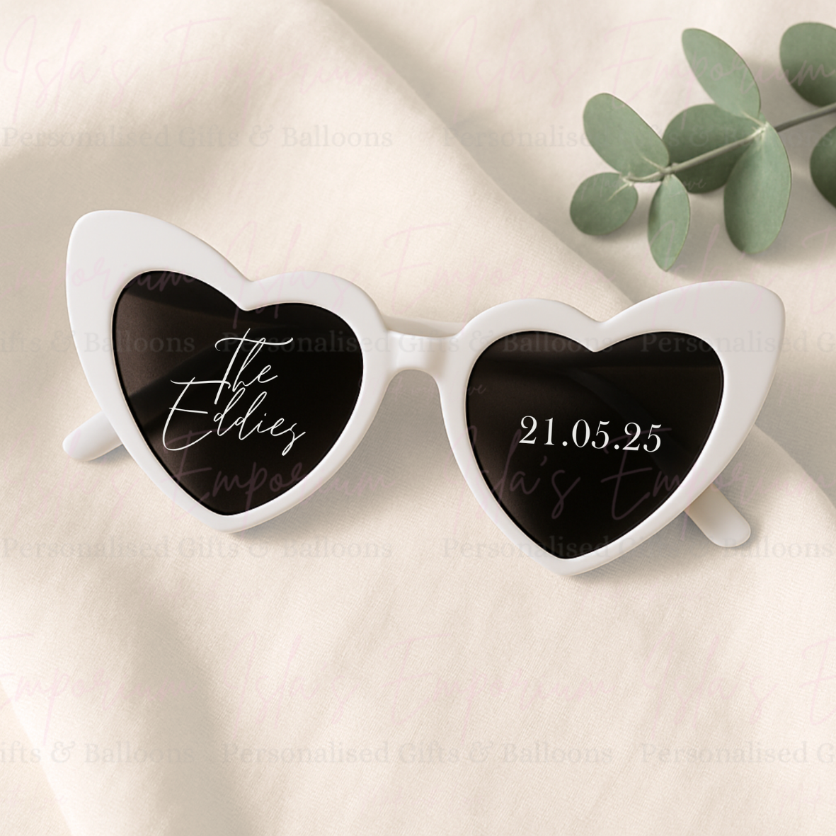Heart Glasses - White