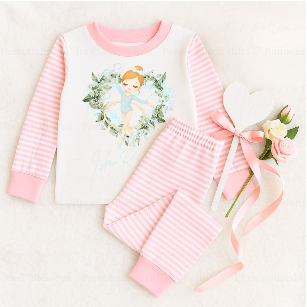 Pink Stripe Ballerina Pjyamas