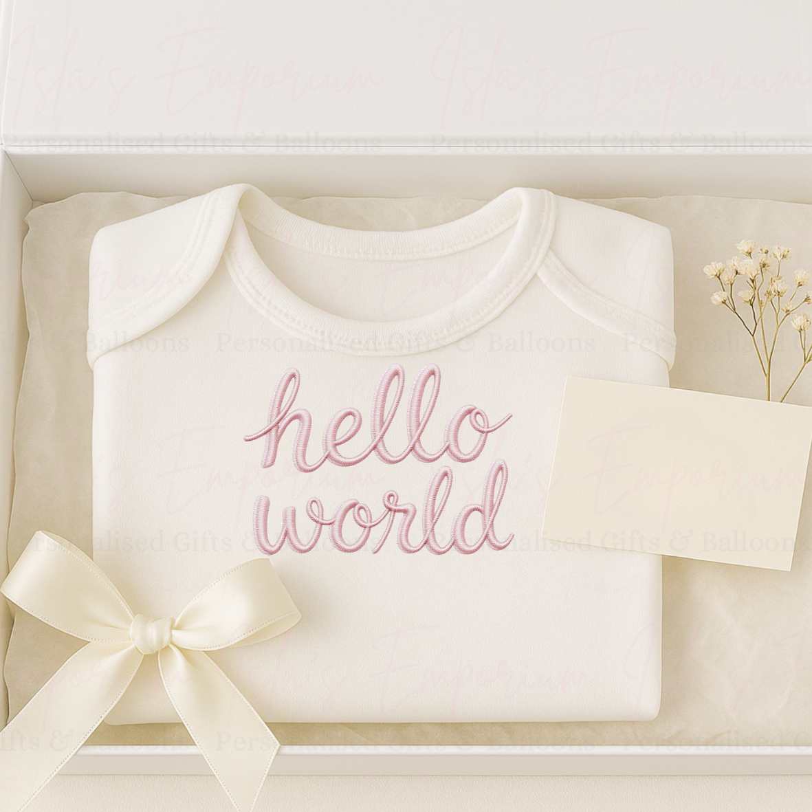 Hello World Baby Vest