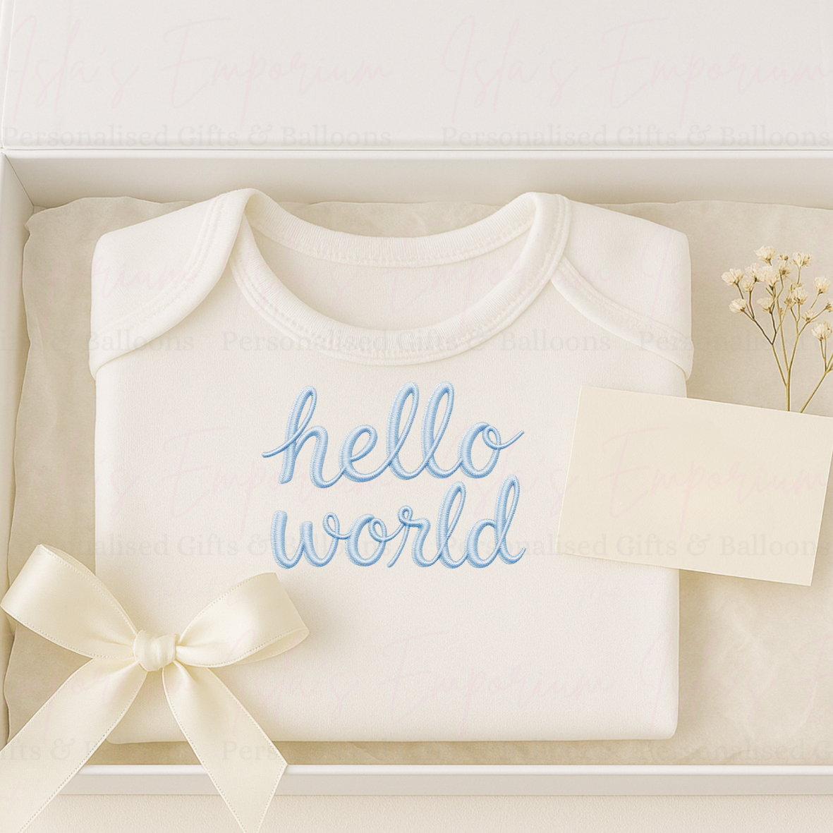Hello World Baby Vest