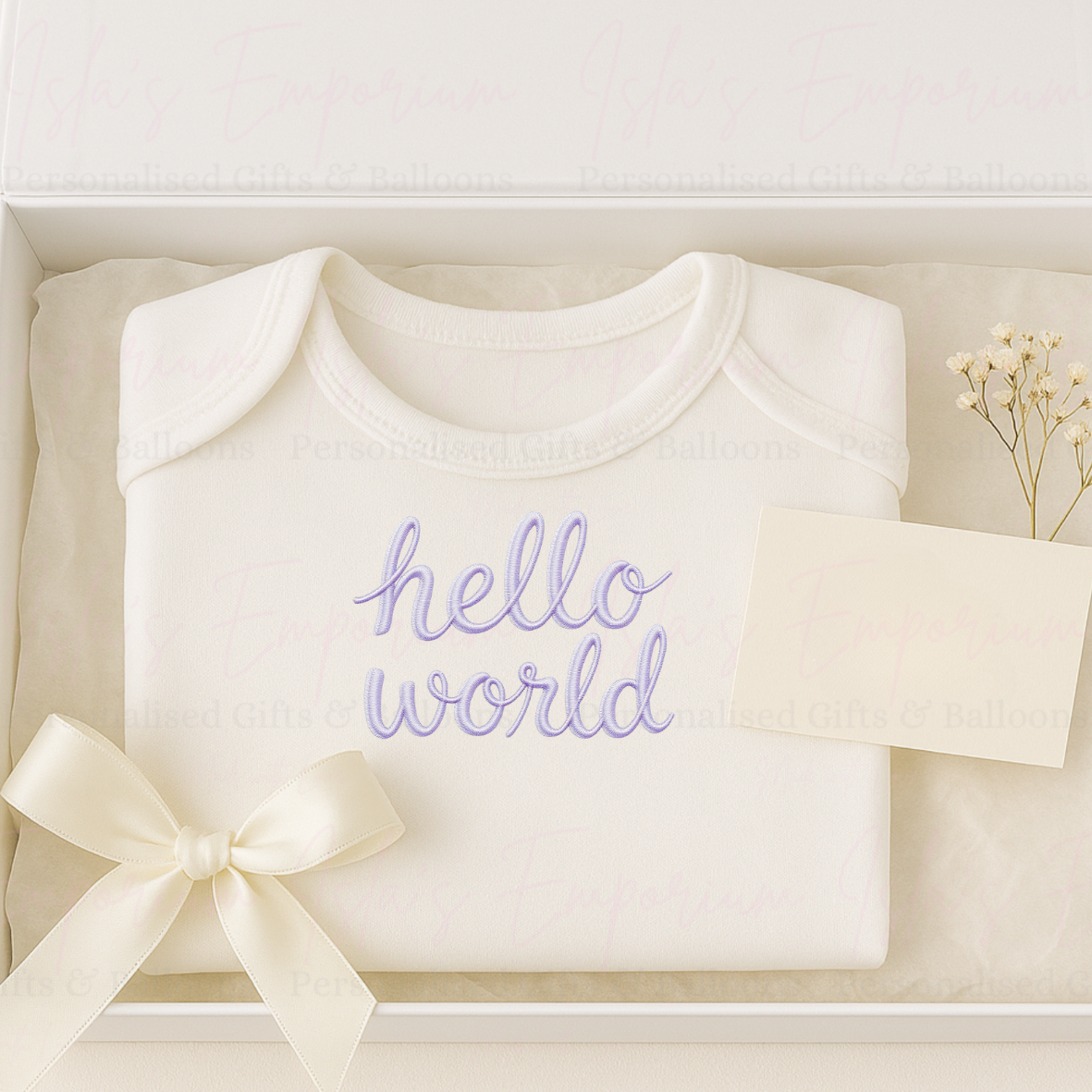 Hello World Baby Vest