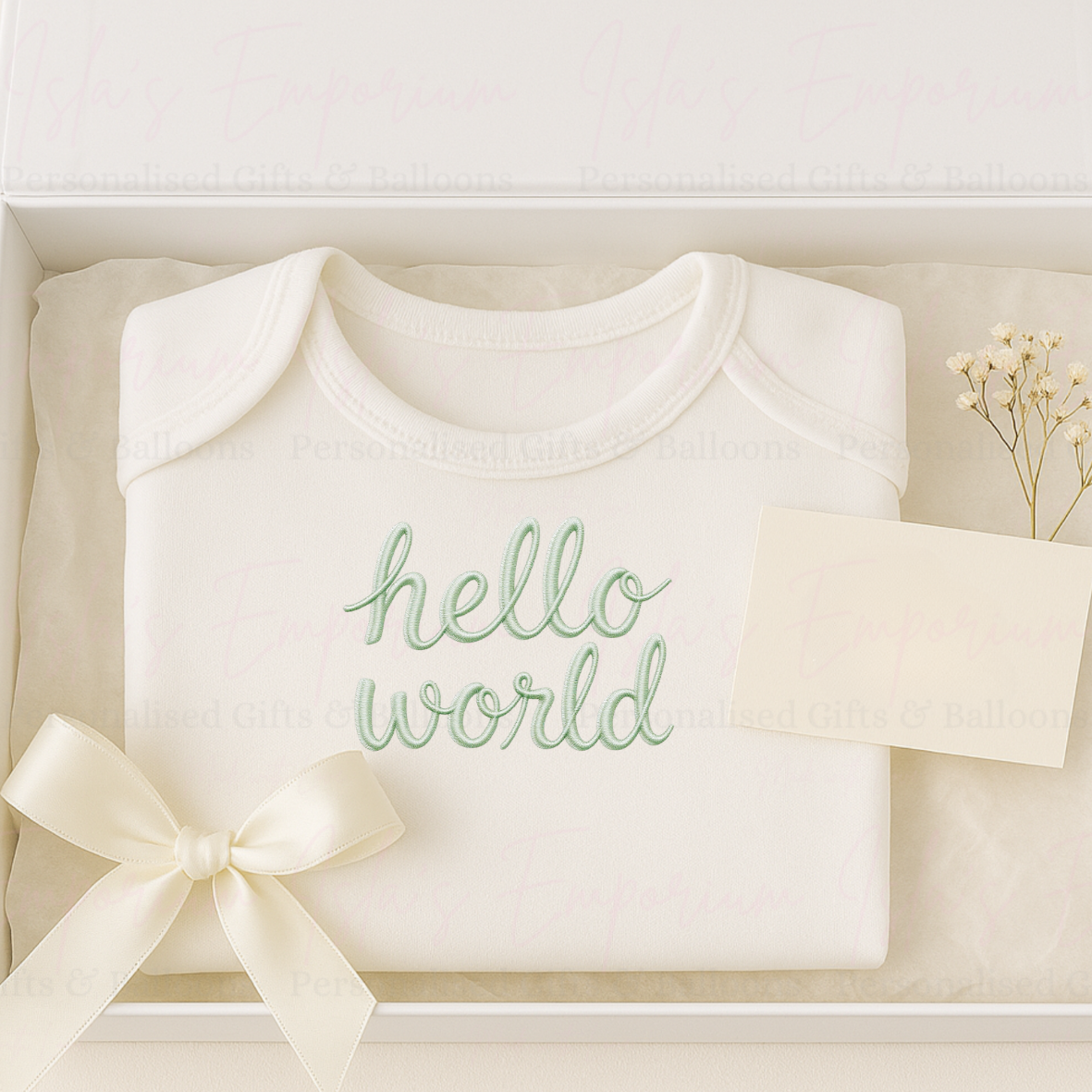 Hello World Baby Vest