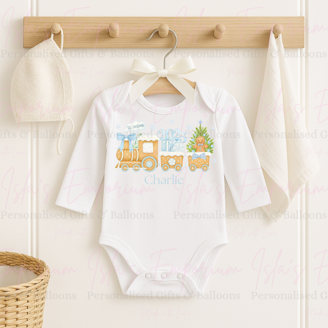 First Christmas Train Vest