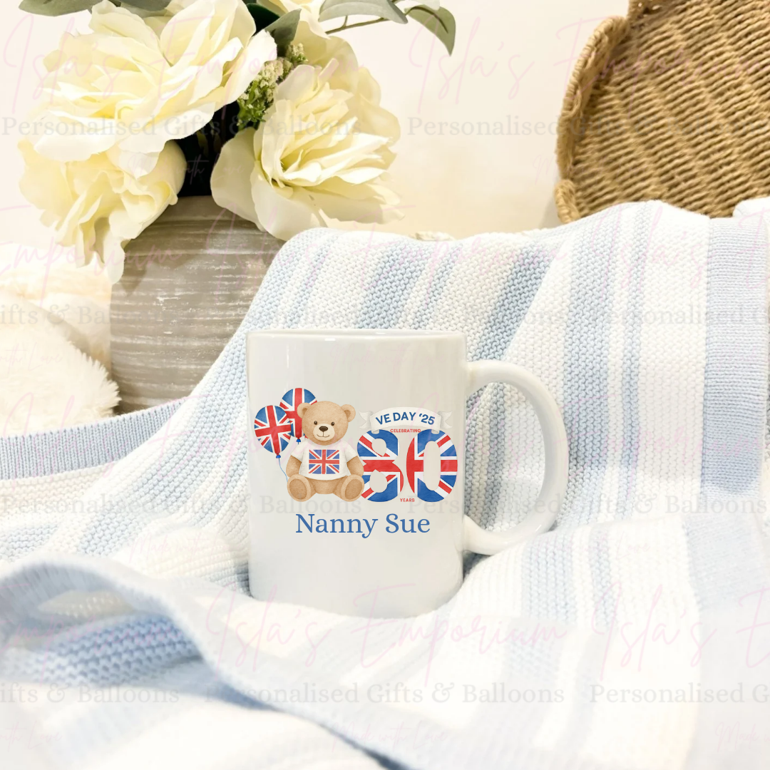VE Day 80 Year Bear Mug