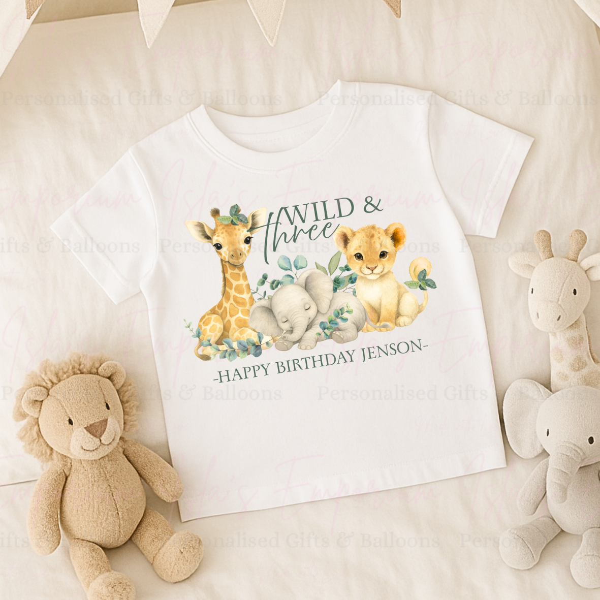 Wild & Three Birthday T-Shirt