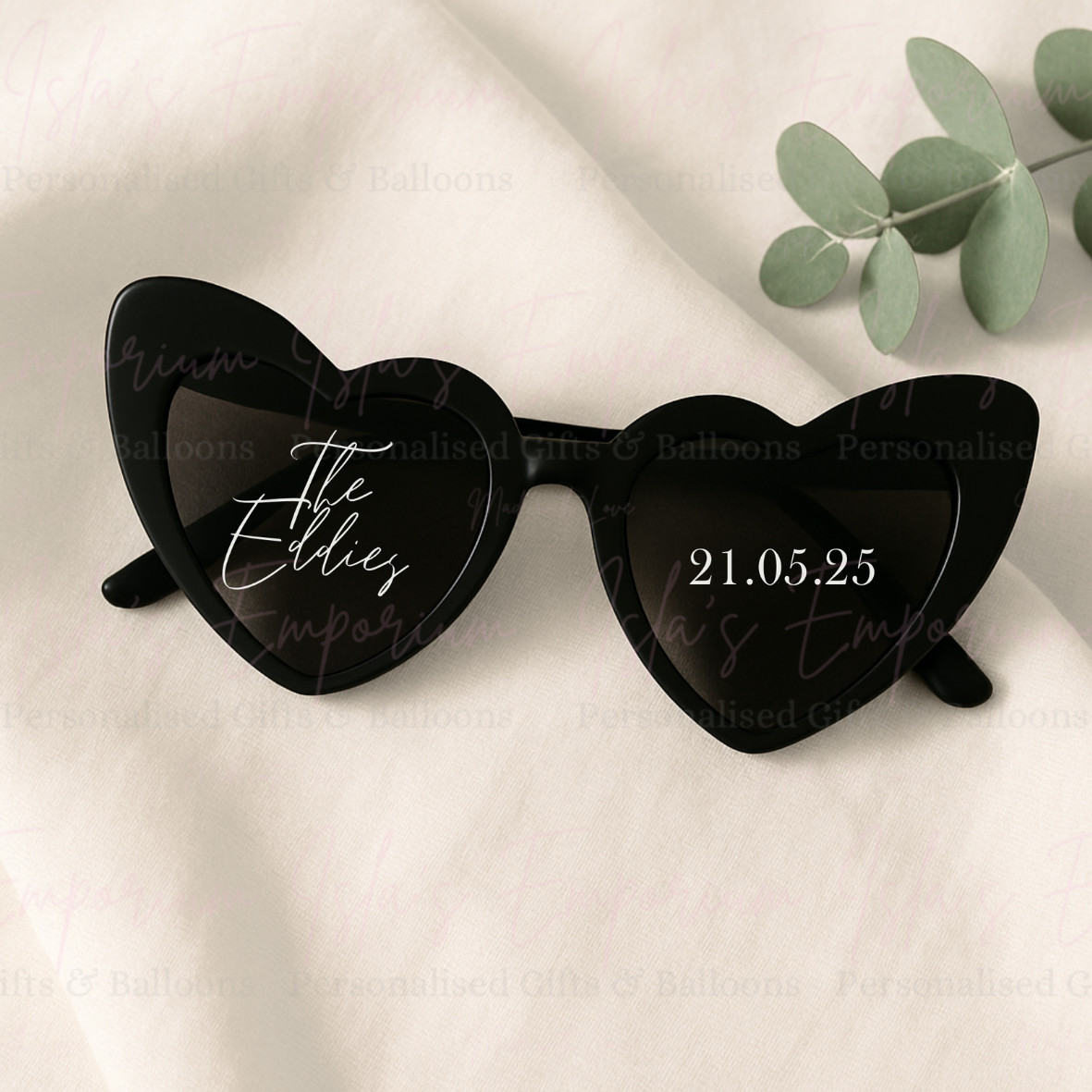 Heart Glasses - Black