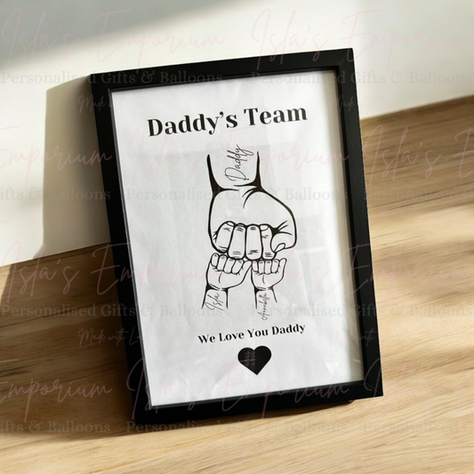 Fathers Day Hand Frame
