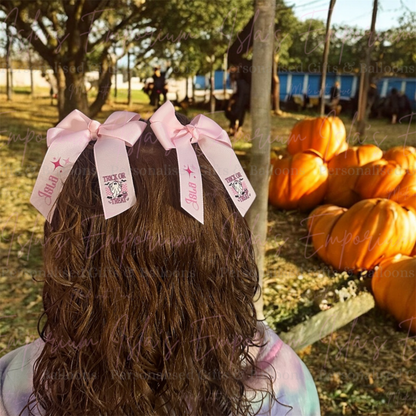 Trick or Treat Pink Hair Bow