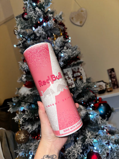 Pink Redbull Inspired 20oz Tumbler