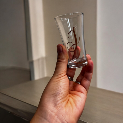 Initial Shot Glass
