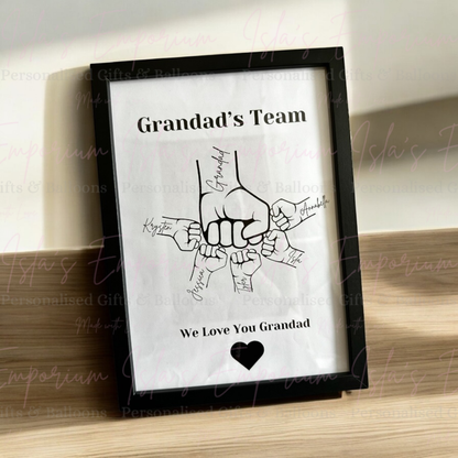 Fathers Day Hand Frame