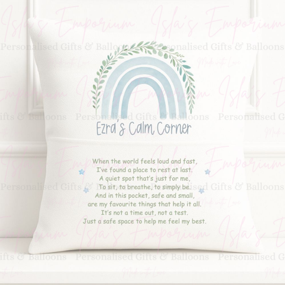Personalised Calm Corner Pillow