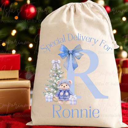 Personalised Santa Sack - Blue