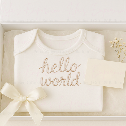 Hello World Baby Vest