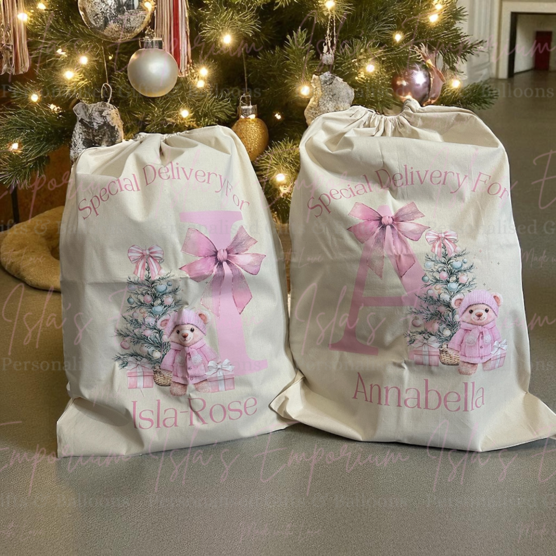 Personalised Santa Sack - Pink
