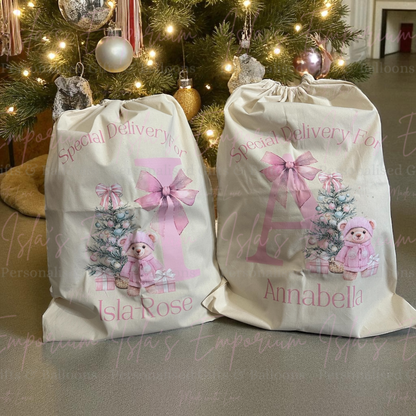 Personalised Santa Sack - Pink