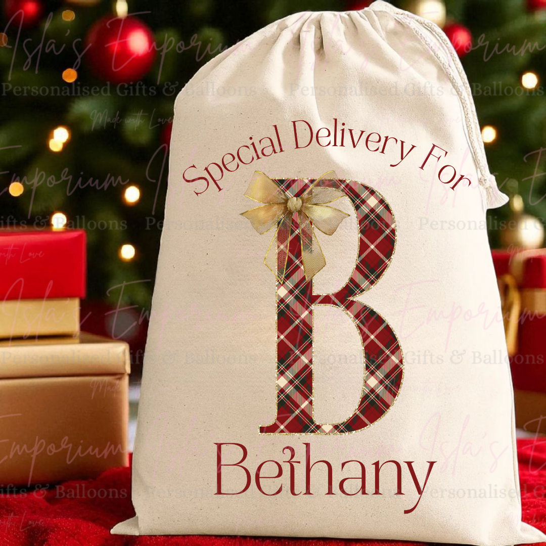 Personalised Santa Sack - Red