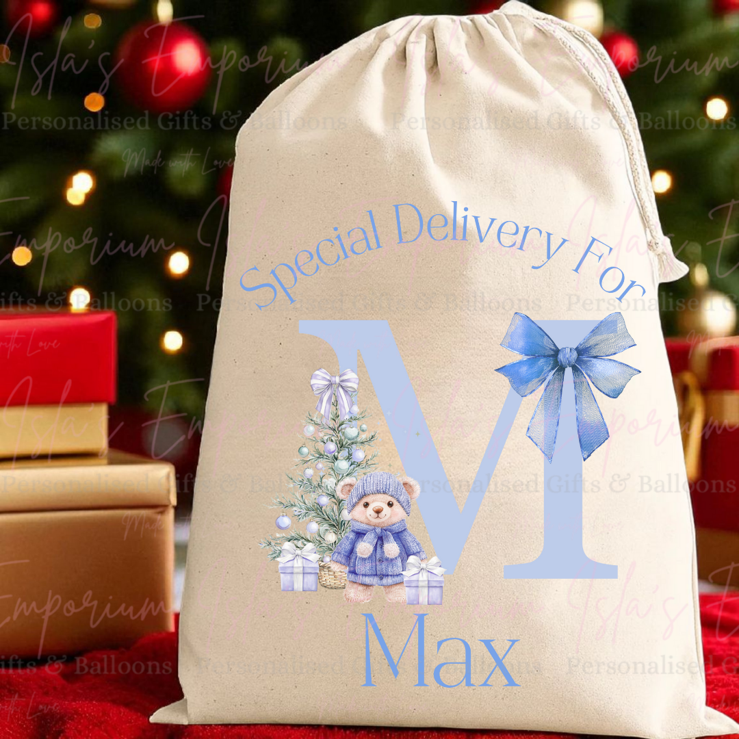Personalised Santa Sack - Blue