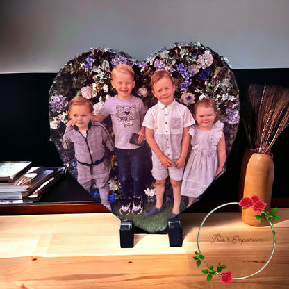 Heart Shaped Photo Slate