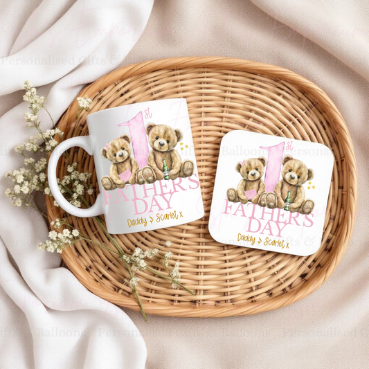 First Fathers Day Mug & Coaster Set