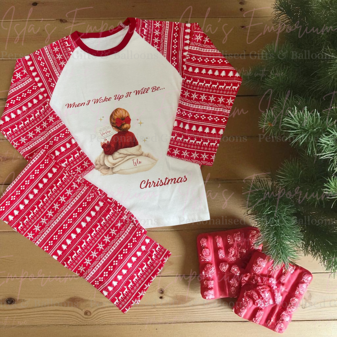 When I Wake Up Christmas Pj’s
