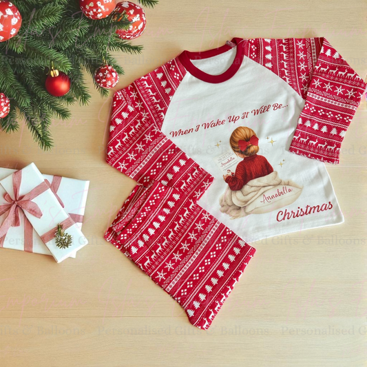 When I Wake Up Christmas Pj’s